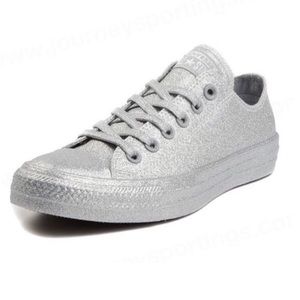 Silver Glitter Converse